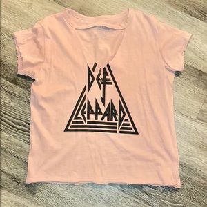 Def Leppard Distressed Tee